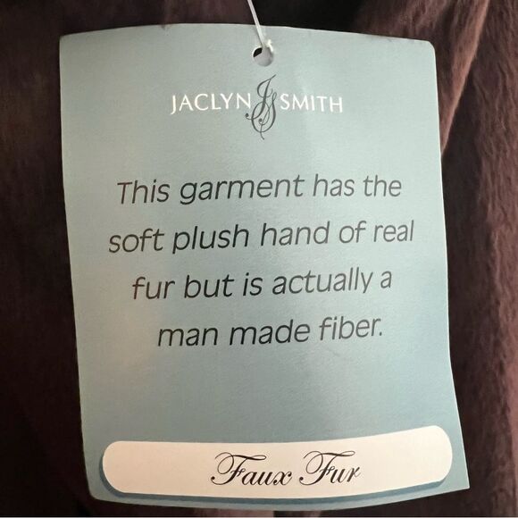 NWT🏷 Jaclyn Smith Brown Faux Fur Jacket Sz XL - Picture 12 of 16